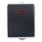 Выключатель проходной 1-кл. ОП Форс 10А IP54 ВС20-1-1-ФСр с индикацией сер. IEK EVS11-K03-10-54-DC