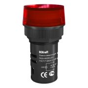 Лампа коммутационная ADDS ЛК-22 d22мм 24В AC/DC красн. LED DEKraft 25066DEK