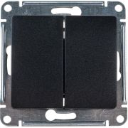 Выключатель 2-кл. СП Glossa 10А IP20 (сх. 5) 10AX механизм антрацит SE GSL000751