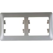 Рамка 2-м Glossa горизонт. платина SE GSL001202