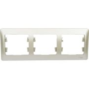 Рамка 3-м Glossa горизонт. платина SE GSL001203