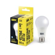 Лампа светодиодная A60 9Вт грушевидная 230В 6500К E27 IEK LLE-A60-9-230-65-E27