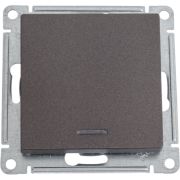 Выключатель 1-кл. СП AtlasDesign 10А IP20 (сх. 1а) 10AX с подсветкой механизм мокко SE ATN000613