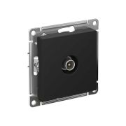 Розетка телевизионная TV AtlasDesign коннектор механизм карбон SE ATN001093