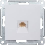 Розетка телефонная 1-м СП AtlasDesign RJ11 механизм бел. SE ATN000181