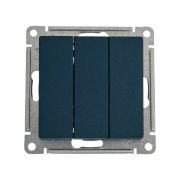 Выключатель 3-кл. СП AtlasDesign 10А IP20 (сх. 1+1+1) 10AX механизм изумруд SE ATN000831