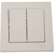 Выключатель 2-кл. СП AtlasDesign 10А IP20 (сх. 5) 10AX в сборе беж. SE ATN000252