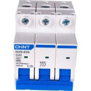 Выключатель автоматический модульный 3п C 20А 4.5кА NXB-63S (R) CHINT 296828