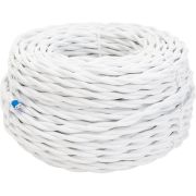 Провод ретро 2х1.5 матов. бел. (уп.50м) Bironi B1-424-71-50