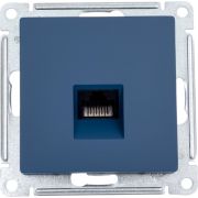 Розетка компьютерная AtlasDesign RJ45 кат.5E механизм аквамарин SE ATN001183