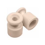 Изолятор для наружного монтажа пластик песочн. зол. (уп.100шт) Bironi B1-551-24-100