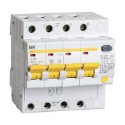 Выключатель автоматический дифференциального тока 4п C 25А 300мА тип AC 4.5кА АД-14 KARAT IEK MAD10-4-025-C-300