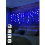 Гирлянда «Бахрома» OIC100LSE-B-T-I4 100LED 2м син. SHlights 4610003324940