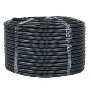 Труба гофрированная d16мм с протяжкой безгалоген. трудногорючая (FRHF) черн. (уп.100м) Plast EKF FRHF-16