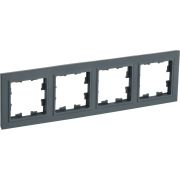 Рамка 4-м BRITE РУ-4-БрГ графит IEK BR-M42-K53