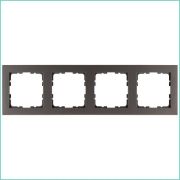 Рамка 4-м G-Classic мокко Jasmart G1004Z