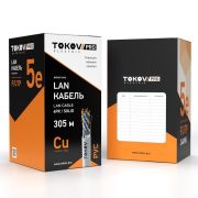 Кабель витая пара F/UTP 4х2х24AWG(0.51мм) кат.5E PVC TOKOV PRO Fluke tested (м) TOKOV ELECTRIC TKP-C06-F42-5E-305-PVC