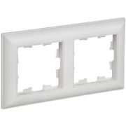 Рамка 2-м BRITE РУ-2-БрАБ арктич. бел./бел. IEK BR-M22-12-K91