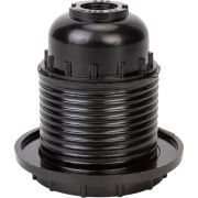 Патрон E27 с кольцом бакелит черн. (х50) (50/200/4800) Эра Б0044084