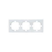 Рамка 3-м OSEN горизонт. квадрат бел. LEZARD 743-0200-148